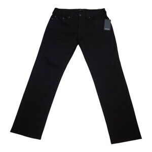 NEW TRUE RELIGION Men's Geno Relaxed Slim Black Jeans